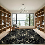 Starburst Cosmic Geometric Area Rug