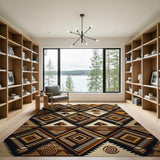 Heritage Tribal Pyramid Geometric Area Rug