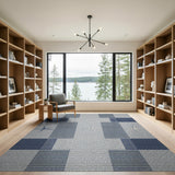Coastal Beach Navy Starfish Coastal Area Rug