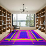 Vibrant Geometric Multi-Color No. 26 Area Rug