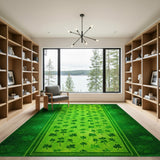 Emerald Shamrock Green Area Rug