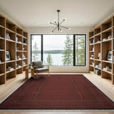 Red Heritage Tribal Area Rug