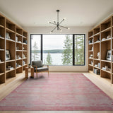Blush Pink Abstract Organic Area Rug