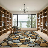 Pebble Beach Stone Mosaic Area Rug