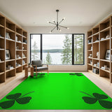 Dotted Shamrock Green Area Rug