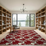 Red Red Heritage Tribal Area Rug