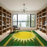 Golden Sun Radiance Tribal Area Rug