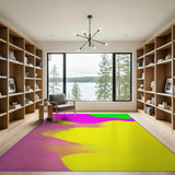 Multi-color and Patterns Vibrant Abstract Wave Area Rug
