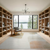 Abstract Area Beige and Neutral Abstract Organic Shapes Beige Neutral Area Rug