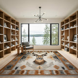 Kudu Antelope Southwestern Area Rug