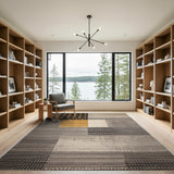 Gold Polka Dot Geometric Modern Area Rug