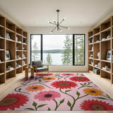 Vibrant Sunflower Bloom Area Rug