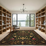 Regal Gold Lily Pomegranate Crown Rug