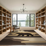 Standing Bear Mountain Landscape Area Rug