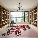 Cherry Blossom Sakura Branch Area Rug
