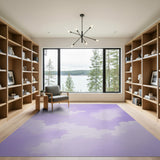 Dreamy Purple Clouds Area Rug