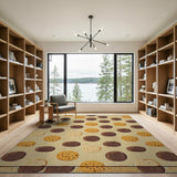 Vintage Chocolate Chip Cookie Pattern Area Rug