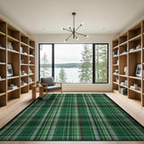 Classic Green Tartan Plaid Area Rug