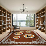 Whimsical Gingerbread Men Cartoon Area Rug
