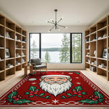 Jolly Santa Claus Cartoon Area Rug