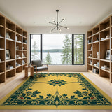Art Nouveau Holly Leaf Berry Area Rug