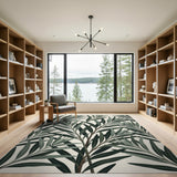 Sage Green Eucalyptus Leaf Area Rug