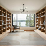 Beige and Neutral Abstract Area Abstract Beige Neutral Organic Shapes Area Rug