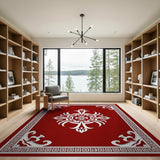 Crimson Medallion Persian Area Rug