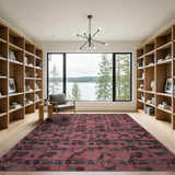 Pink Cherry Fruit Abstract Area Rug