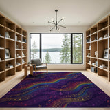 Rainbow Musical Notes Area Rug