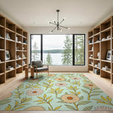 Vintage Daisy Floral Area Rug