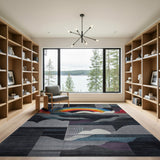 Rainbow Peaks Geometric Area Rug