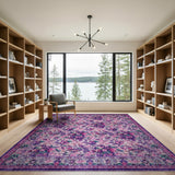 Purple Rose Persian Area Rug