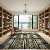 Weathered Green Barn Area Rug