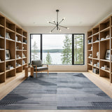 Grey Geometric Modern Geometric Grey Area Rug