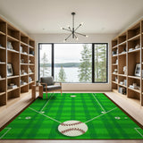 Baseball Field Kids Area Rug