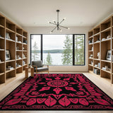 Hot Pink Mandala Persian Area Rug