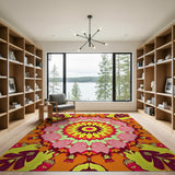 Vibrant Mandala Boho Chic Area Rug