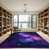 Cosmic Multi-color and Patterns Cosmic Nebula Galaxy Area Rug