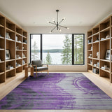 Purple Gradient Abstract Area Rug