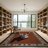 Majestic Buck Head Southwestern Area Rug