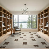 Adorable Cartoon Teddy Bear Kids Area Rug