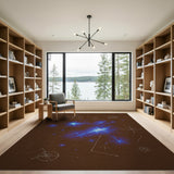Cosmic Lightning Burst Area Rug