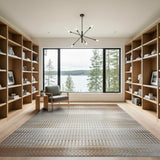 Brown Tan Diamond Geometric Area Rug