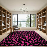 Vibrant Pink Lips Scatter Area Rug
