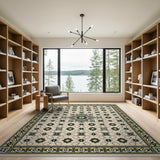 Beige Persian Starburst Geometric Area Rug