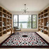 Mushroom Sunburst Area Rug