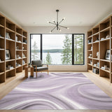 Purple Swirl Abstract No. 11 Area Rug