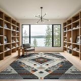 Southwestern Tribal Geometric Area Rug