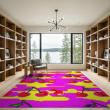 Fruit Pattern Vibrant Cherry Fruit Pattern Area Rug
